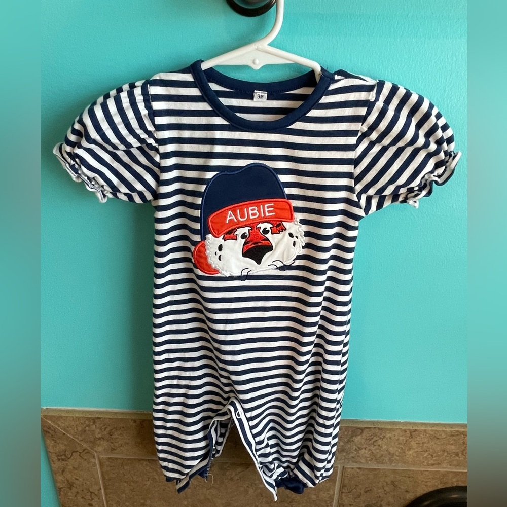 Aubie one piece outfit 💙🧡